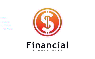 Concetto di design del logo Money Vector. Logotipo semplice finanziario o bancario 8