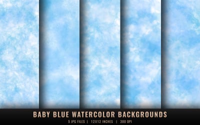 Fondos de acuarela de color azul bebé