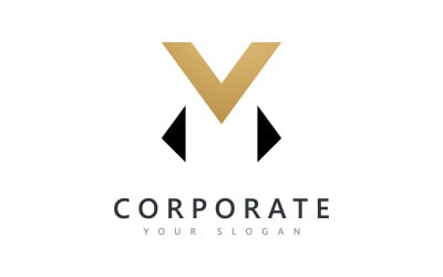 M and V  MV logo vector design, Creative initial logo vector design 8