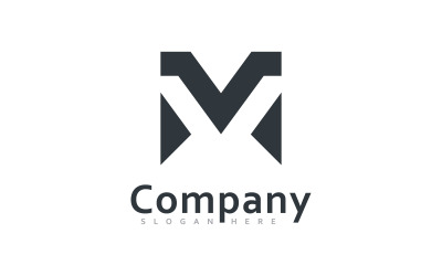 M en V MV logo vector ontwerp, Creatief initieel logo vector ontwerp 12
