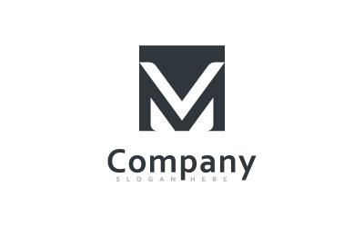 M en V MV logo vector ontwerp, Creatief initieel logo vector ontwerp 1