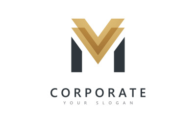 M en V MV logo vector ontwerp, Creatief initieel logo vector ontwerp 6