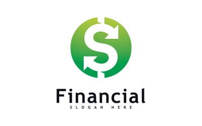 Money logo Design Concept Vector. Financial or bank Simple logotype 13
