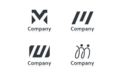 Projekt wektora logo M i V MV, Kreatywny początkowy projekt wektora logo 15