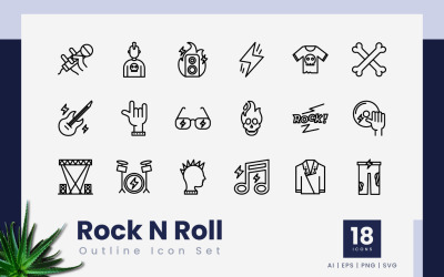 Rock n Roll Obrys ikony