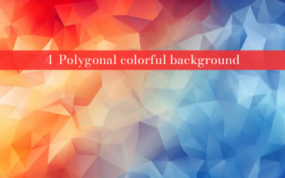 A polygonal colorful background