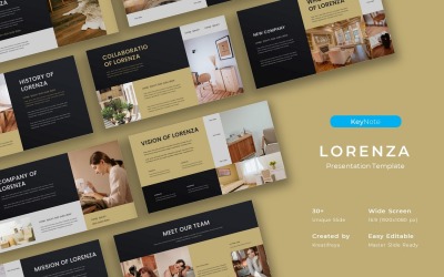 Lorenza – Business Keynote sablon