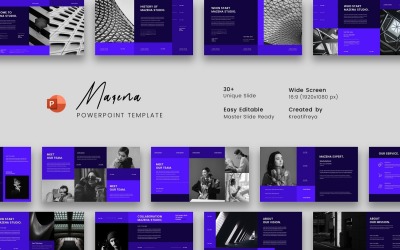 Mazena – Business PowerPoint sablon