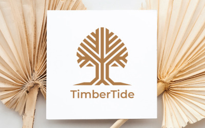 Modèle de logo d&amp;#39;arbre polyvalent pour les entreprises d&amp;#39;aménagement paysager, de bien-être et vertes