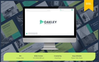 Oakley – üzleti Google diasablon