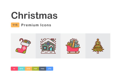 Christmas Filled Icons Pack