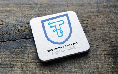 Information Technology T letter mark logo