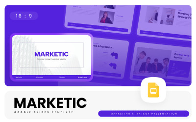 Marketic – Шаблон Google Slides «Маркетинговая стратегия»