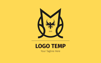 Modello di logo con lettera M e B