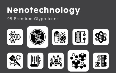 Pack d&amp;#39;icônes de glyphes de nanotechnologie