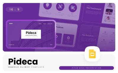Pideca – шаблон Google Slides Pitch Deck