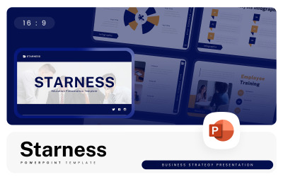 Starness – Бізнес-стратегія Шаблон PowerPoint