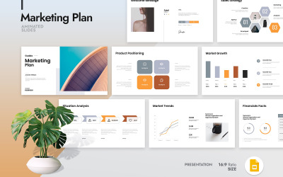Szablon planu marketingowego Googleslide dla Guddo