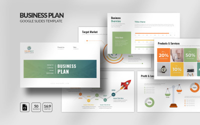 Business Plan Google Slide Template – Corporate Presentation for Startups