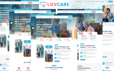 Lovcare - HTML5-mall för äldre och äldreomsorg