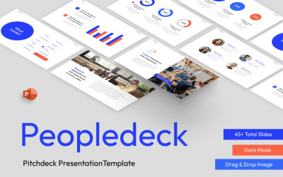 Människor Deck Pitchdeck PowerPoint-mall