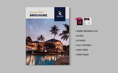 Otel ve Tatil Köyü Broşür Şablonu