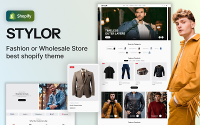 Stylor - Магазин мужской одежды и моды Shopify Тема