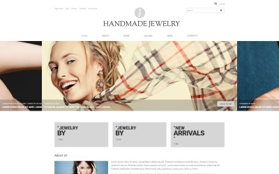 "Handmade Jewelry WooCommerce Theme" - адаптивний WooCommerce шаблон №48793