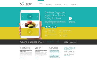 Plantilla Joomla "Software" #48765