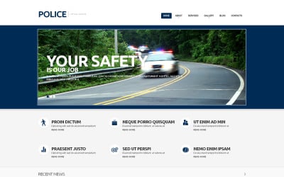 Police Responsive WordPress Theme