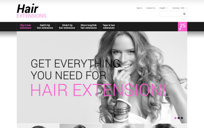 Tema De PrestaShop "Long Hair" #48791
