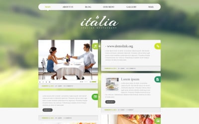 Tema WordPress adaptable para restaurantes italianos