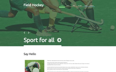 WordPress responsywny motyw hokejowy