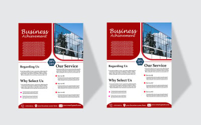 Business Achievement Flyer Mockup Design PSD Template