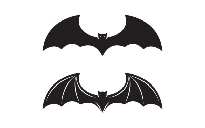 Dark Bat vector icon šablona ilustrace design v.1