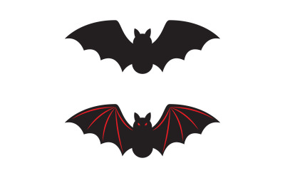 Dark Bat vector icon šablona ilustrace design v.2