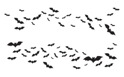 Dark Bat vector icon template illustration design v.13