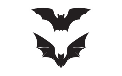 Dark Bat vector icon template illustration design v.7