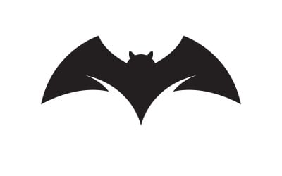 Dark Bat vector icon template illustration design v.9