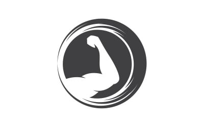Fitness Sport Label, Gym Badge, Fitness Logo Design v.6