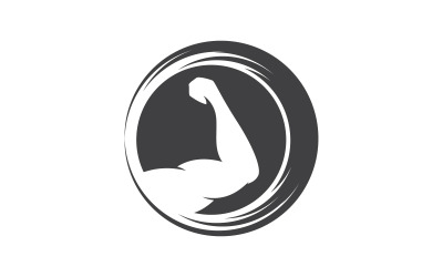 Fitness Sport Label, Gym Badge, Fitness Logo Ontwerp v.6