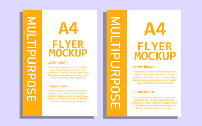 Flyer Design For Mockup Template