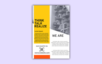 Flyer Mockup Design For PSD Template