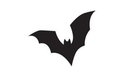 Mörk Bat vektor ikon mall illustration design v.3