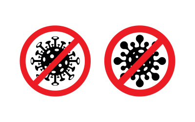 Medical pandemi Virus corona icon illustration template design v.2