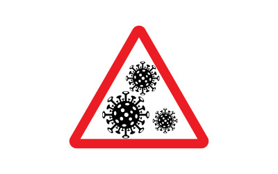 Medical pandemi Virus corona icon illustration template design v.3