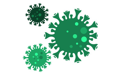 Virus corona medicinsk vektorillustration malldesign v.5