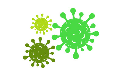 Virus corona medicinsk vektorillustration malldesign v.6