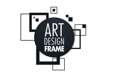 Art Deco frame for text Modern Art graphics for hipsters v.15