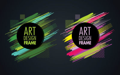 Art Deco frame for text Modern Art graphics for hipsters v.6